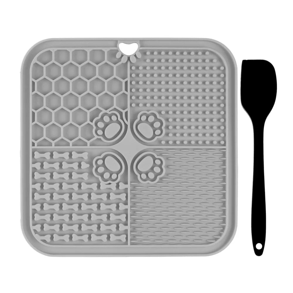 Silicone Lick Mat For Dogs Slow Feeder With Suction Cups