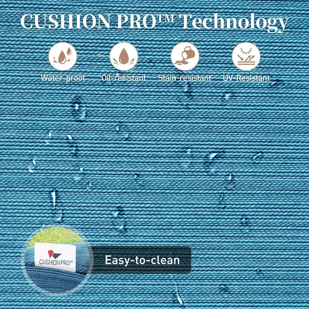 Metal Outdoor Swivel Patio Chairs Set Of 2 With Cushions