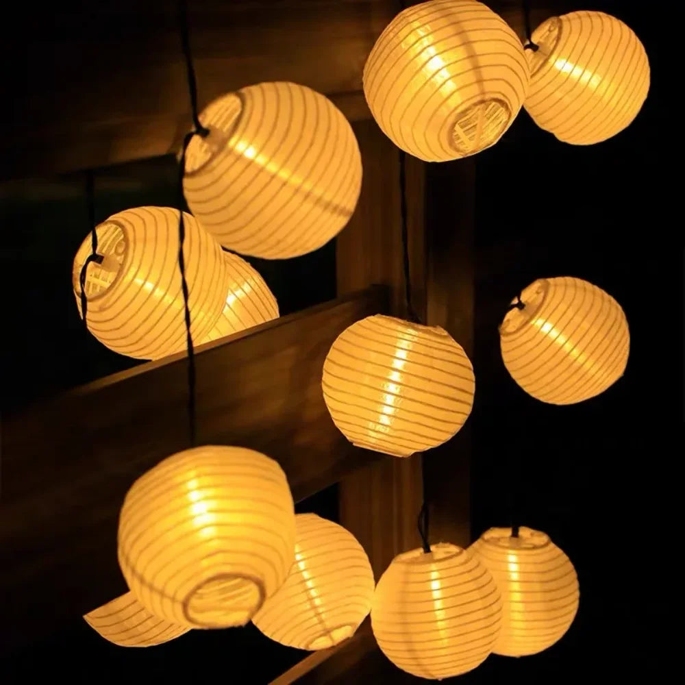 LISMC Waterproof Solar Lantern String Lights Festoon