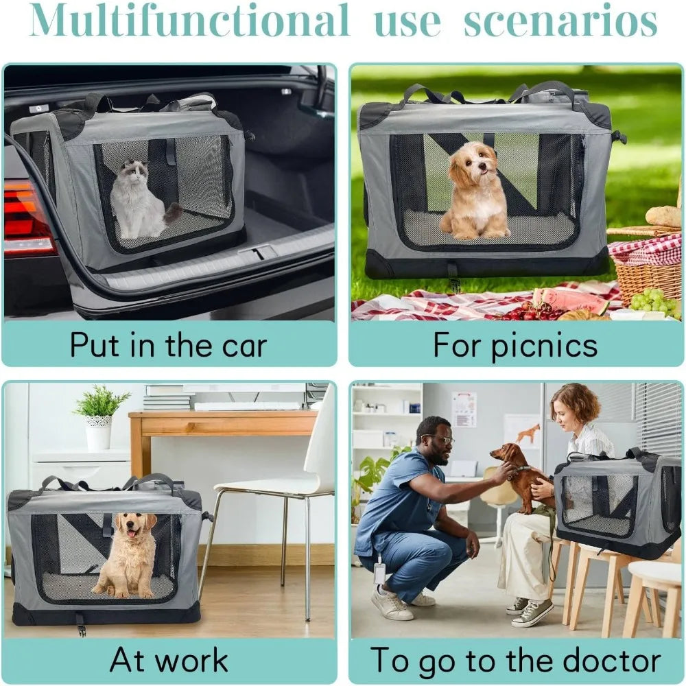 TIFICY Soft Sided Cat Carrier Collapsible Travel Carrier