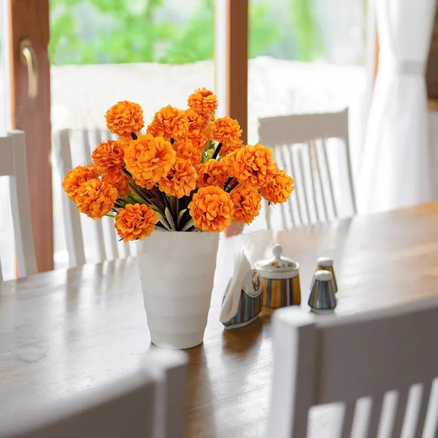 Artificial Chrysanthemum Mums Silk Flowers Outdoor UV Resistant