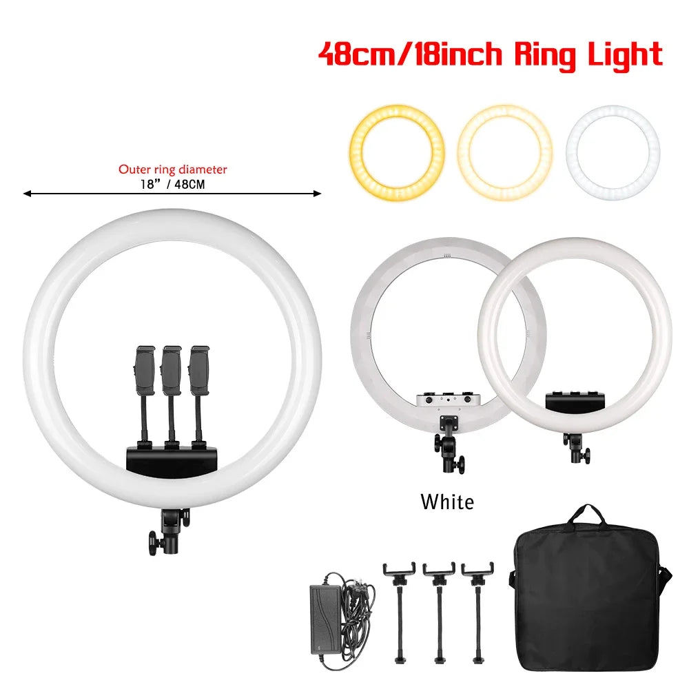 Selfie Ring Light Kit LED With Remote And Tripod Stand