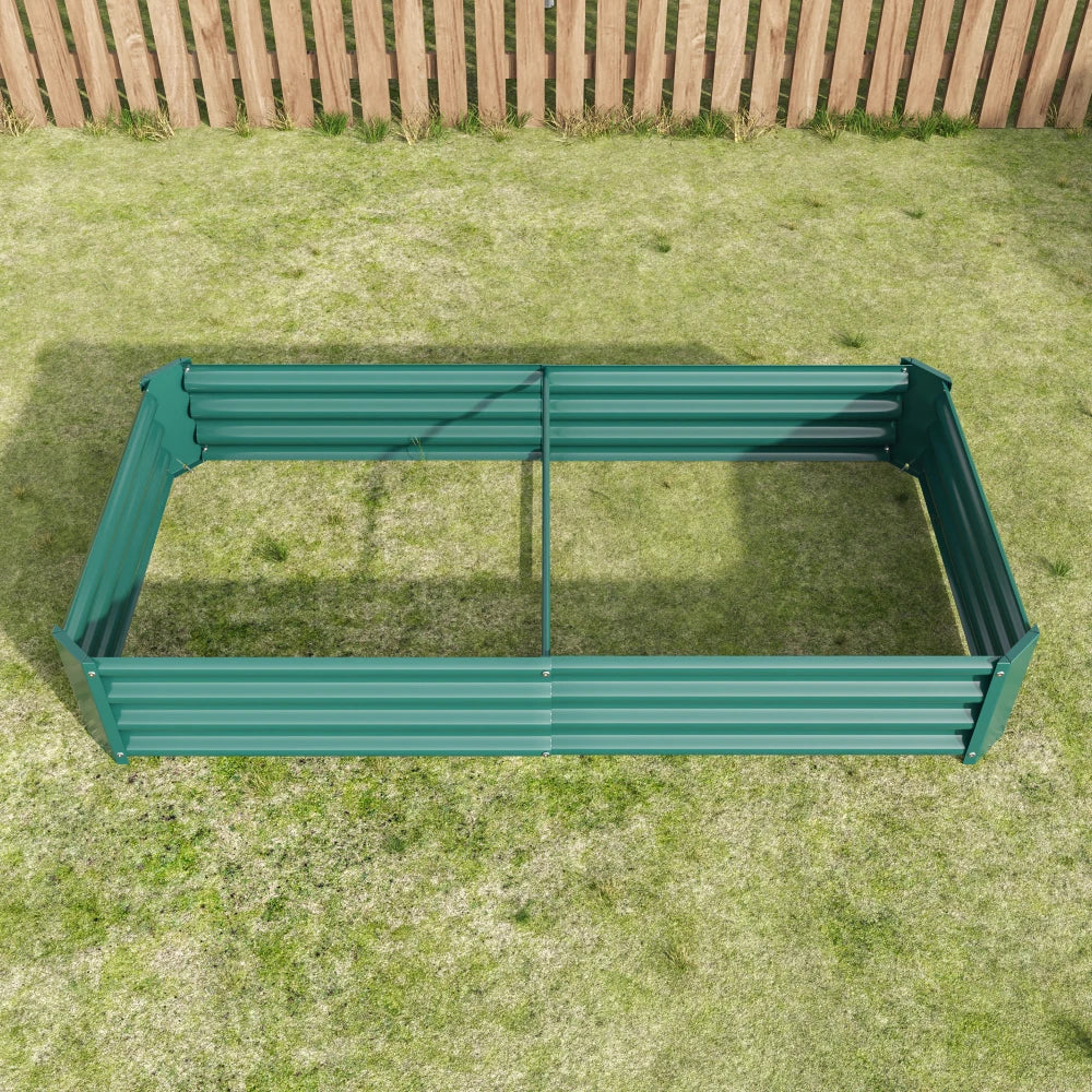 Raised Garden Bed Metal Planter For Vegetables And Flowers