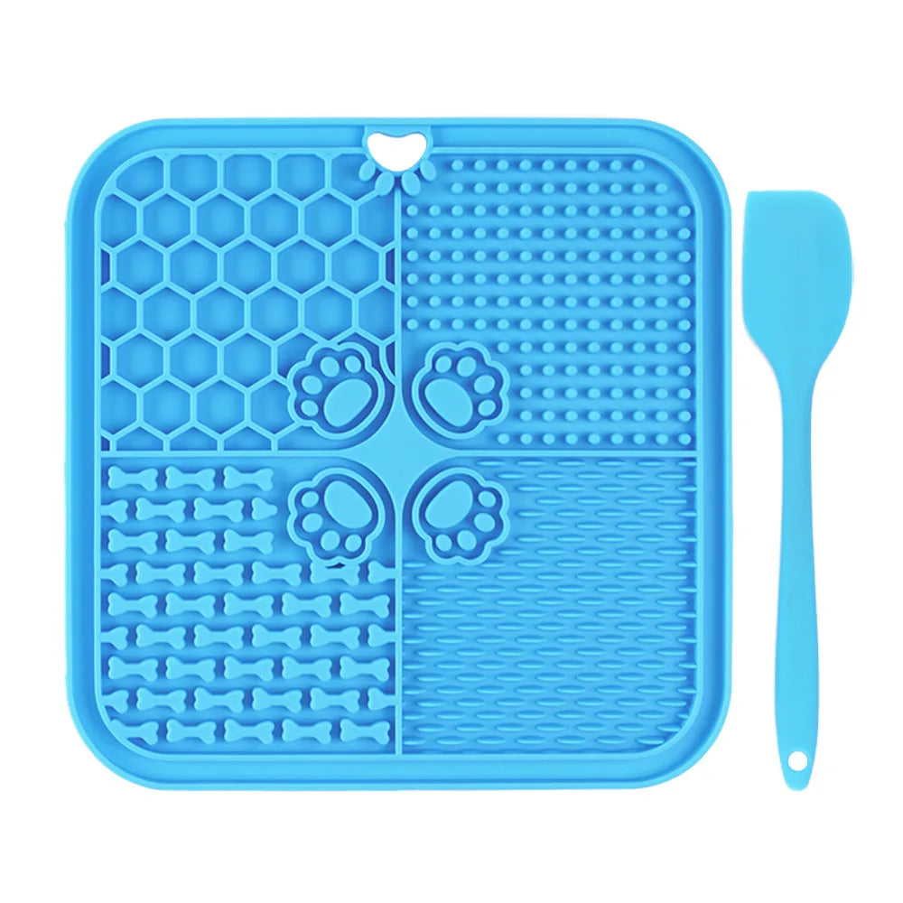 Silicone Lick Mat For Dogs Slow Feeder With Suction Cups