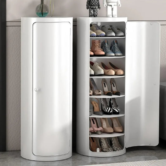 Zhuxiang 360 Degree Rotating Shoe Cabinet With Shelves