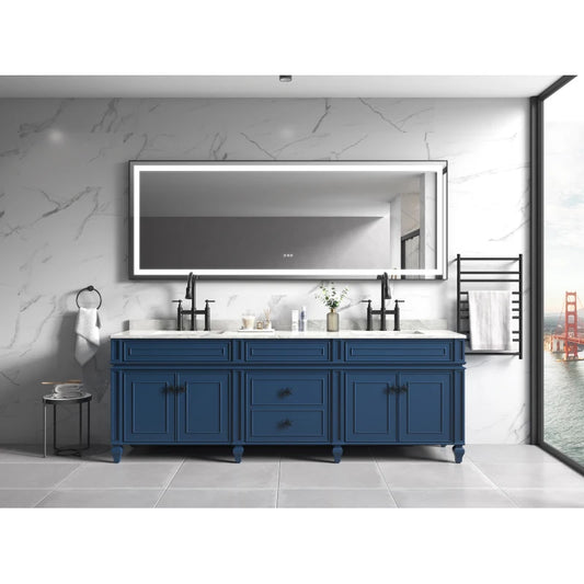 Led Bathroom Mirror With Aluminum Frame Anti Fog Memory