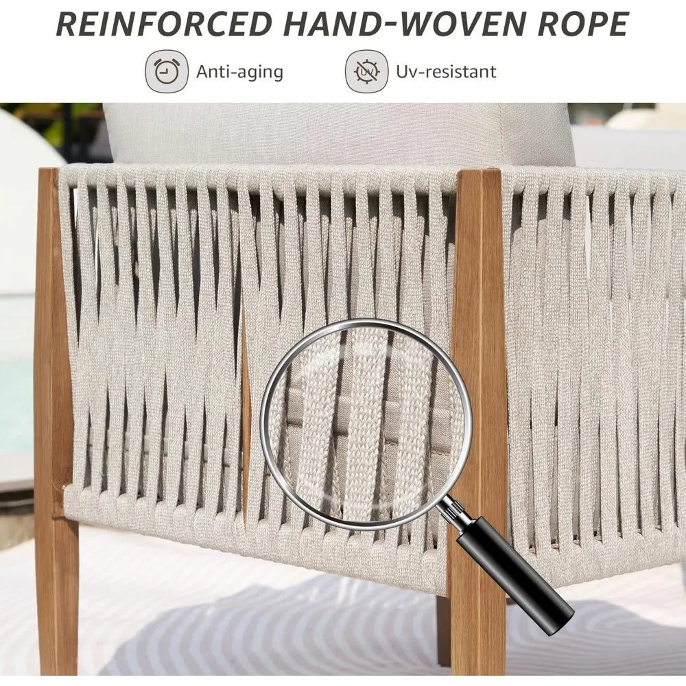 HUANZHUANG Outdoor Patio Deep Seating Sofa Group Set