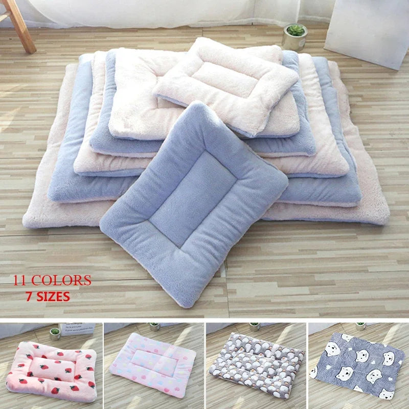 Flannel Pet Dog Bed Mat Breathable Warm Cushion For Pets