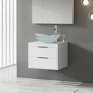 DAFIFY Bathroom Vanity Cabinet With Sink Wall Mounted
