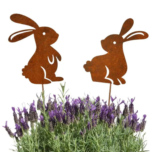 Easter Bunny Yard Stakes Decorative Garden Ornaments