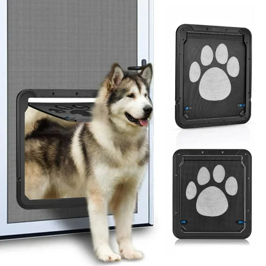 Lockable Magnetic Pet Door For Dogs And Cats Outdoor Screen Door