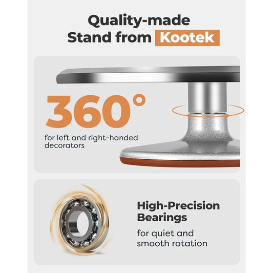 Aluminium Alloy Revolving Cake Turntable Frosting Tools Kit