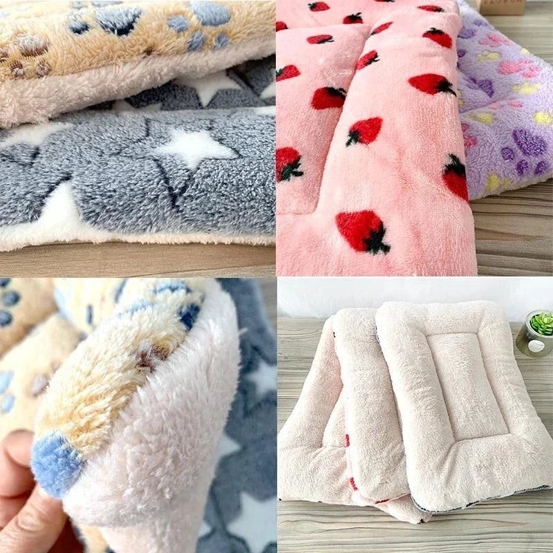 Flannel Pet Dog Bed Mat Breathable Warm Cushion For Pets
