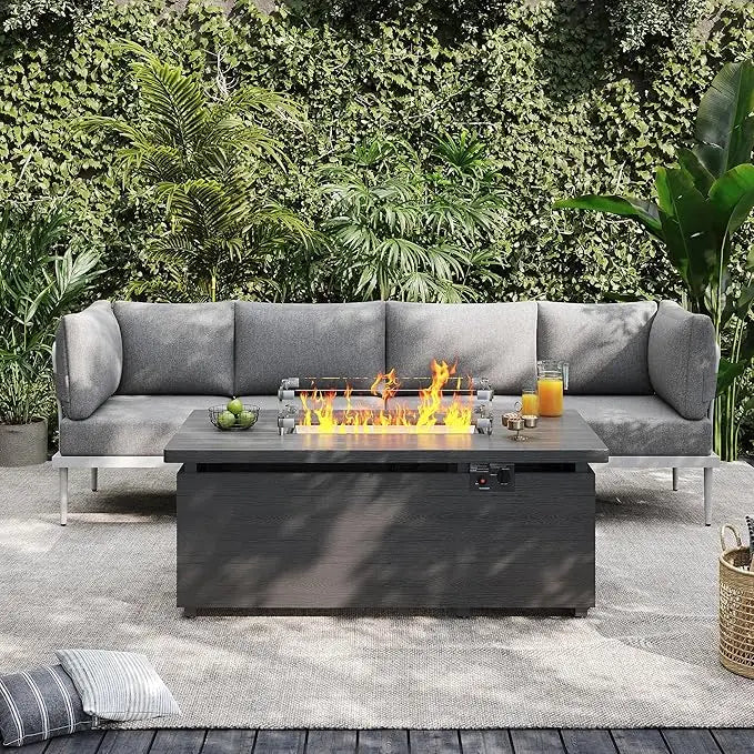 HUANZHUANG Metal Patio Furniture Set Outdoor Sectional Sofa