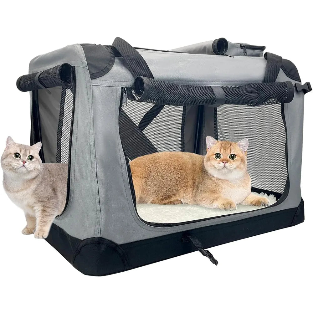 TIFICY Soft Sided Cat Carrier Collapsible Travel Carrier