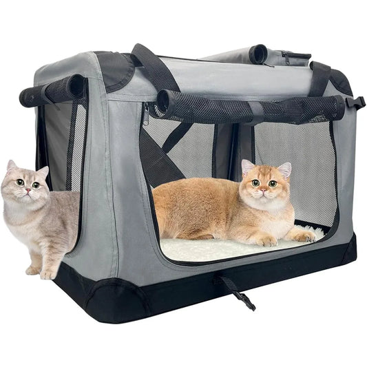 TIFICY Soft Sided Cat Carrier Collapsible Travel Carrier