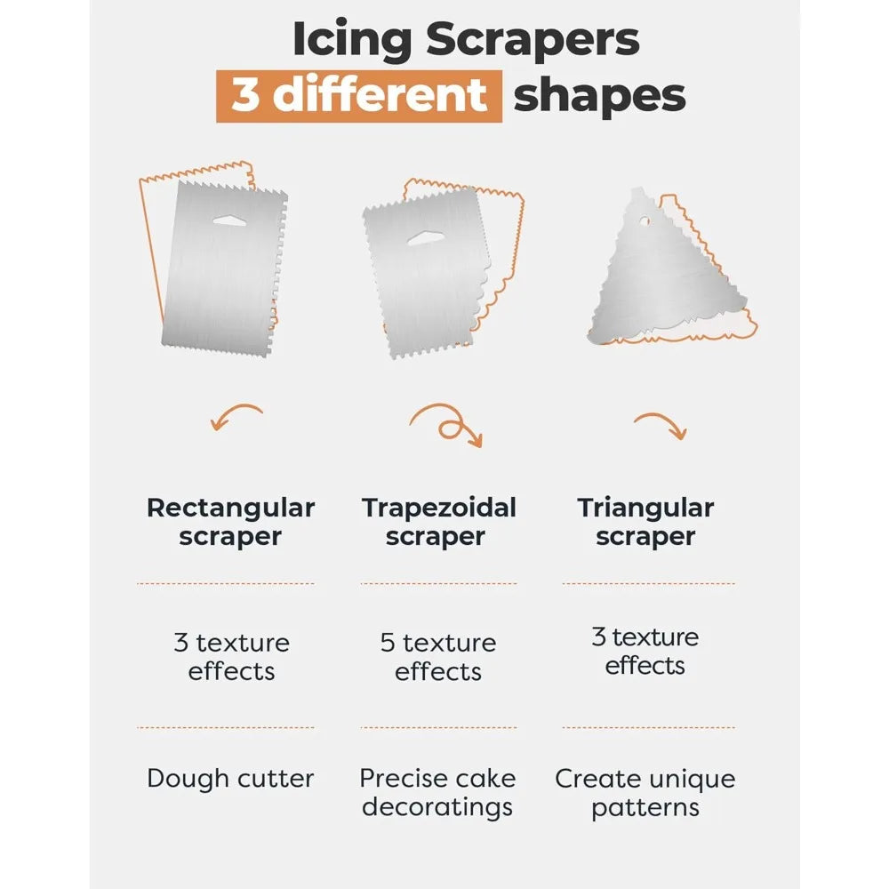 Aluminium Alloy Revolving Cake Turntable Frosting Tools Kit