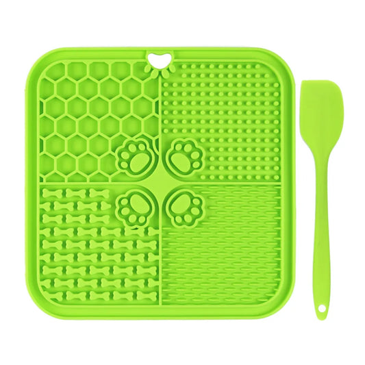 Silicone Lick Mat For Dogs Slow Feeder With Suction Cups