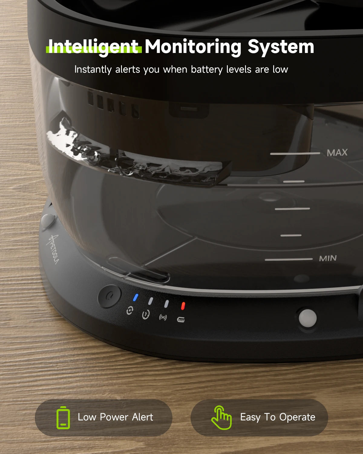 APETDOLA Wireless Dog Water Fountain Auto Sensor Drinker