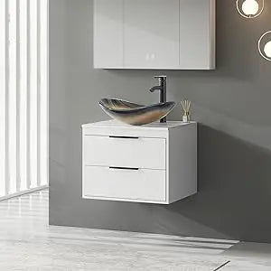 DAFIFY Bathroom Vanity Cabinet With Sink Wall Mounted