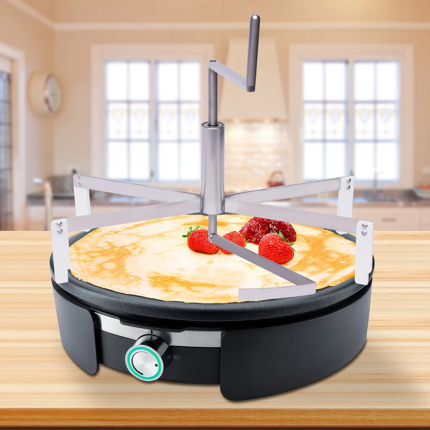 Stainless Steel Pancake Maker Crepe Machine Kitchen Tool