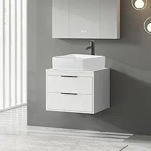 DAFIFY Bathroom Vanity Cabinet With Sink Wall Mounted