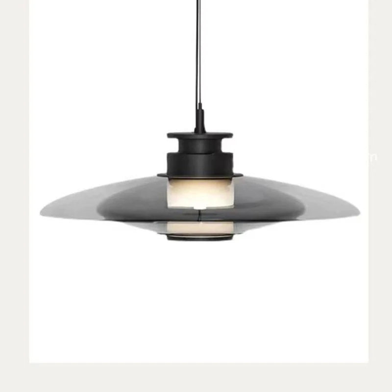 Modern Minimalist Glass Disc Wall Lamp LED Bedroom Living