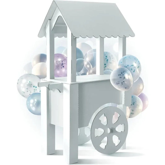Cardboard Candy Cart For Parties Dessert Display On Wheels
