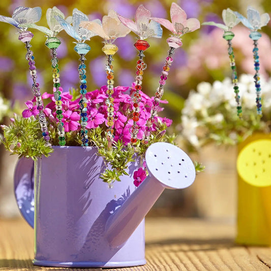 Fairy Garden Stakes Butterfly Ornament Outdoor Lawn Decor