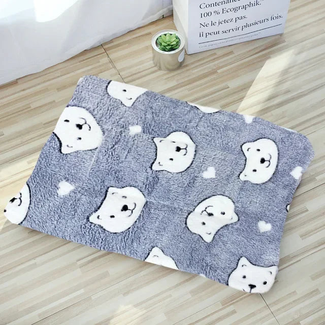 Flannel Pet Dog Bed Mat Breathable Warm Cushion For Pets