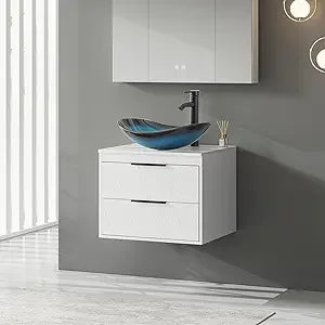 DAFIFY Bathroom Vanity Cabinet With Sink Wall Mounted
