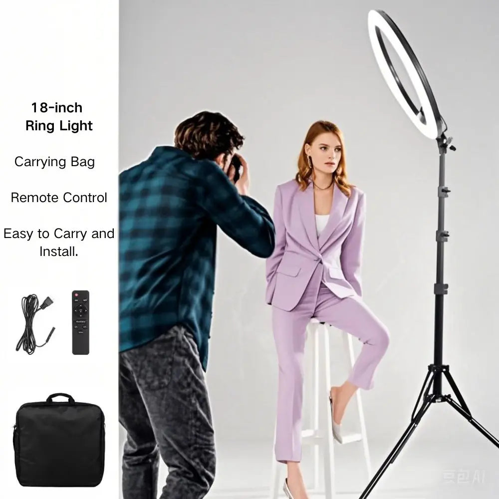 Selfie Ring Light Kit LED With Remote And Tripod Stand