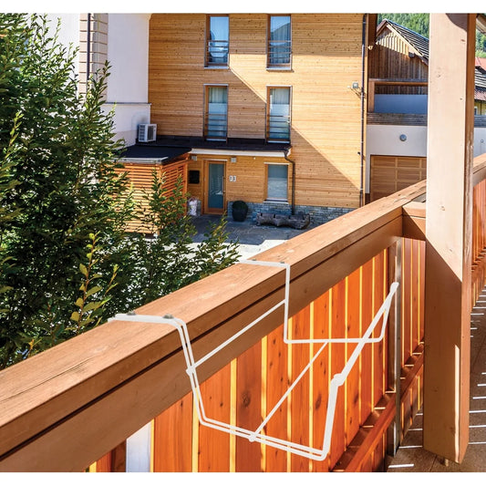 XMSJ Adjustable Flower Box Holder for Deck Railings