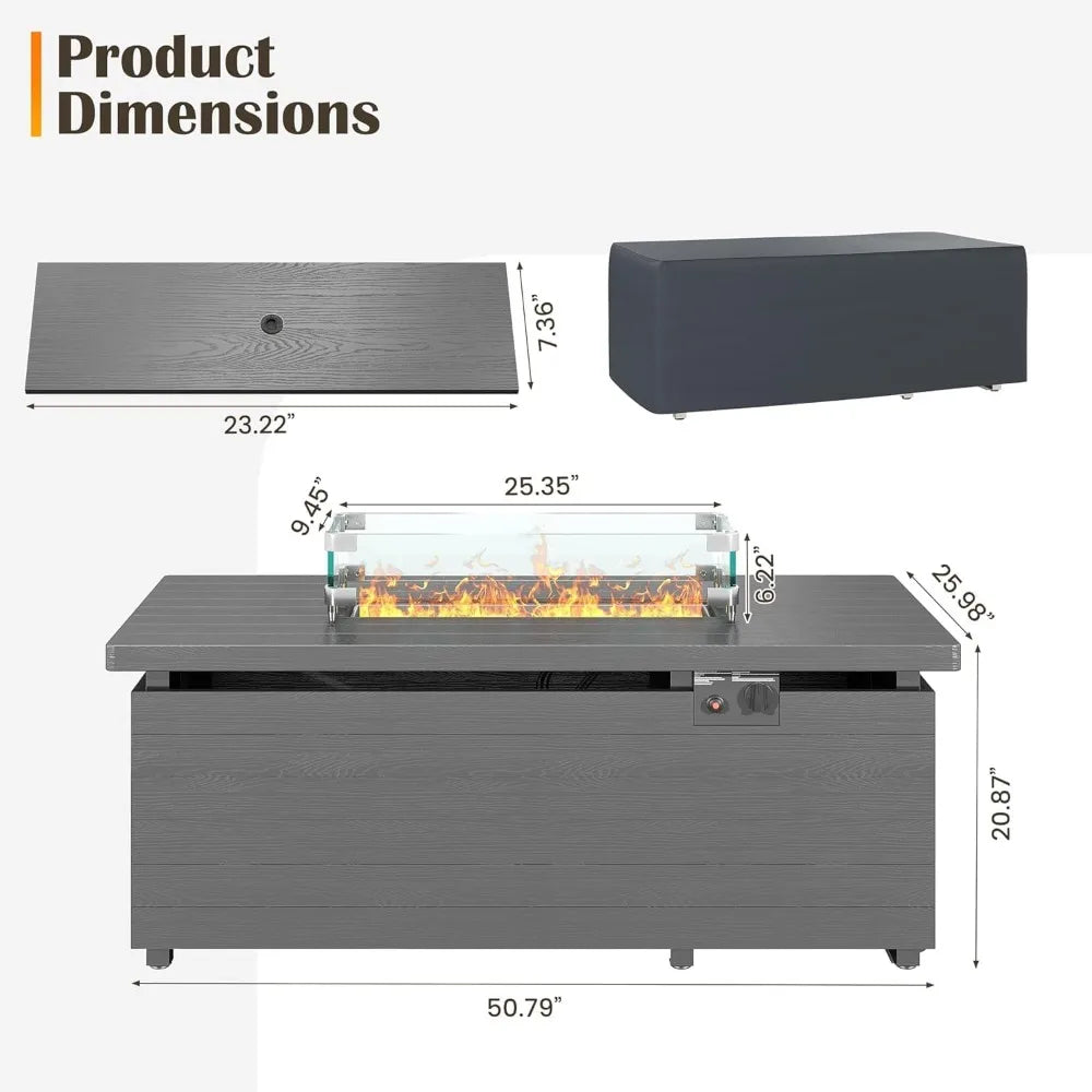 HUANZHUANG Metal Patio Furniture Set Outdoor Sectional Sofa